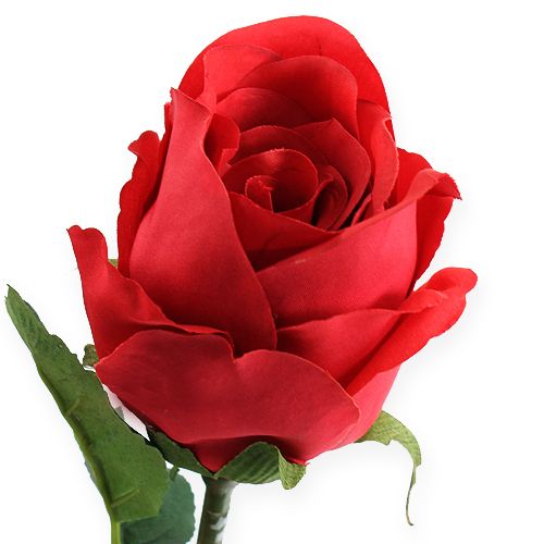 ROSE Mazzo Rose cespuglio di rose struzzo SETA FIORE ARTE Fiore Rosso 32 cm 20299-3 f12 