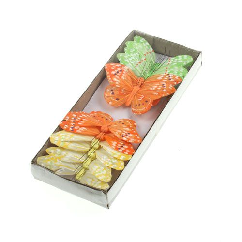 Prodotto Farfalle decorative sul filo 10 cm 12 pezzi
