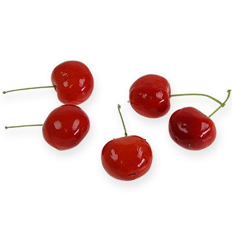 Floristik24 Ciliegie decorative rosse 3 cm 12 pezzi
