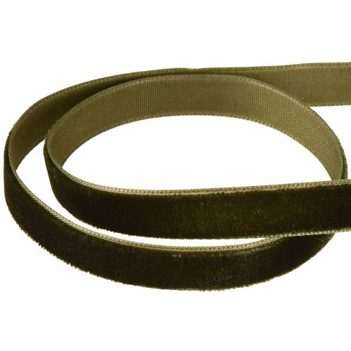 Prodotto Nastri decorativi in velluto verde scuro 10mm 20m