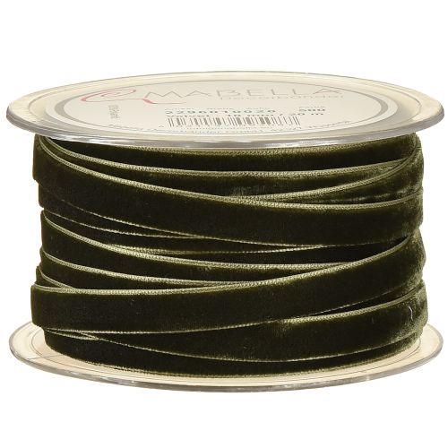 Prodotto Nastri decorativi in velluto verde scuro 10mm 20m
