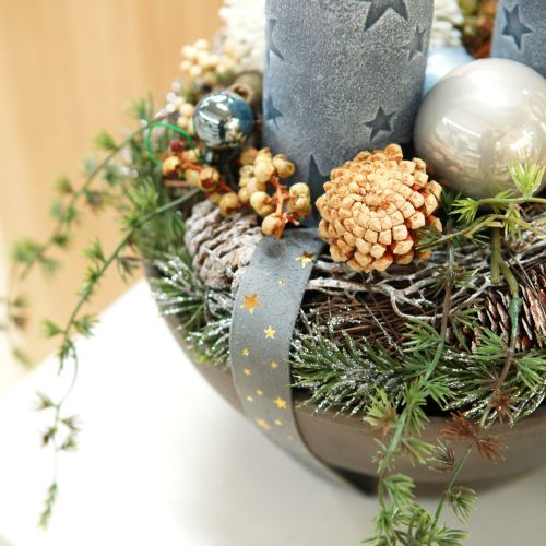 Prodotto Nastro di velluto, nastro a stella, grigio oro, nastro decorativo, larghezza 25 mm, lunghezza 8 m