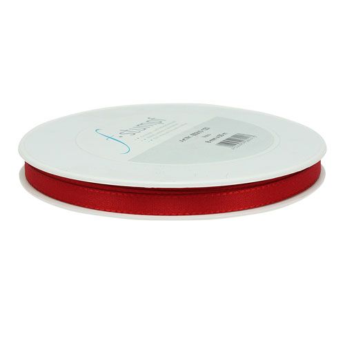 Floristik24 Nastro regalo rosso 8mm 50m