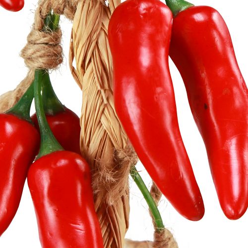 Prodotto Appendino decorativo peperoncini estivi rossi artificiali L50cm