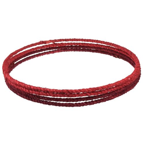 Prodotto Anello decorativo anello decorativo in iuta rosso rosso scuro Ø30cm 4 pezzi