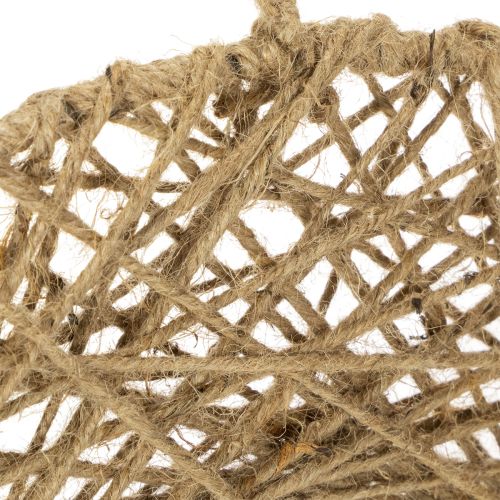 Prodotto Anelli decorativi in juta, stile naturale, decorazione da appendere, stile boho, Ø38cm, 2 pezzi, anelli in metallo, decorazione da parete, decorazione per finestre