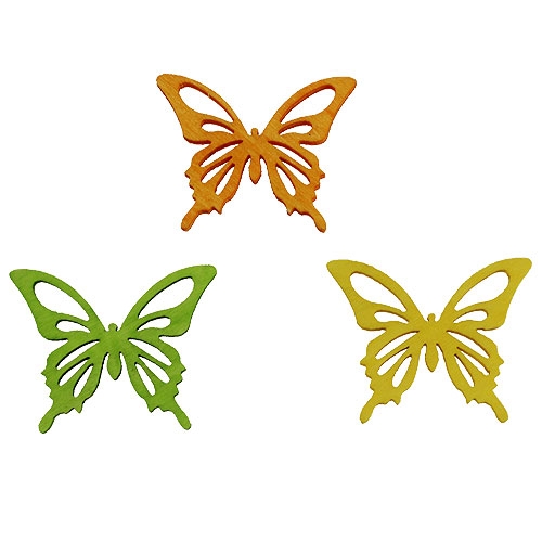 Farfalle decorative colorate 4cm 90p | Floristik24.it