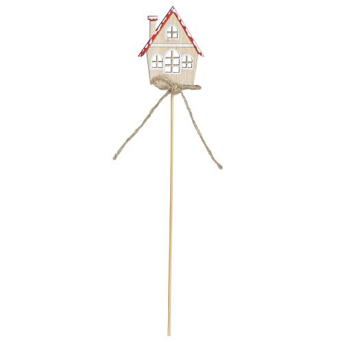 Prodotto Tappi decorativi Decorazioni natalizie casette in legno 4,5x5 cm 12 pz