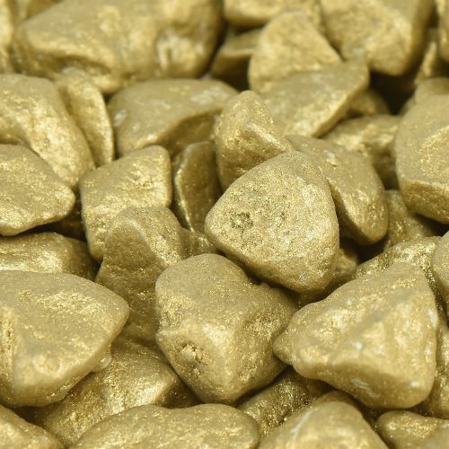 Prodotto Pietre decorative decorazione da tavolo decorazione a dispersione oro giallo 9mm–13mm 2kg