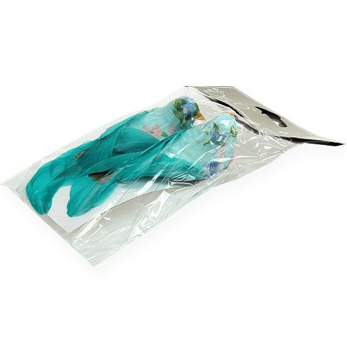 Floristik24 Uccello decorativo su filo Turkis 13cm 2 pezzi