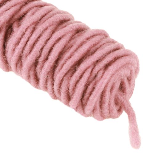 Prodotto Cordino in feltro con stoppino rosa antico 55 m