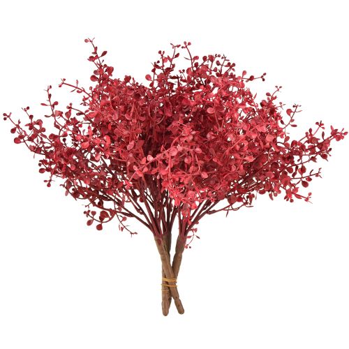 Prodotto Cespuglio di eucalipto rosso pianta artificiale eucalipto 28 cm 3 pezzi