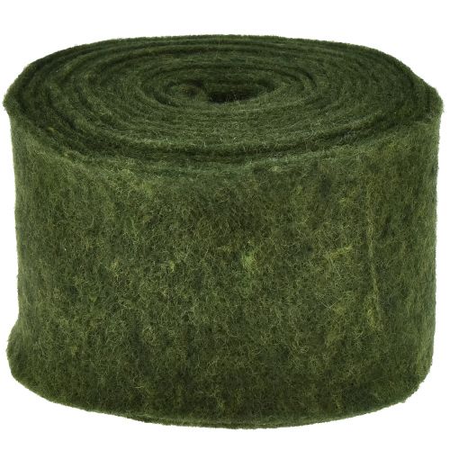 Prodotto Nastro di feltro nastro di lana feltro artigianale rotolo di feltro verde scuro 15 cm 5 m