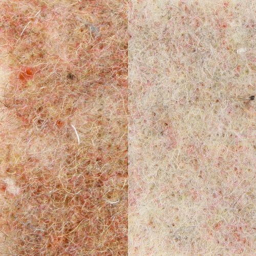 Prodotto Nastro di feltro nastro di lana tessuto decorativo feltro di lana beige marrone-rosso 7,5 cm 5 m