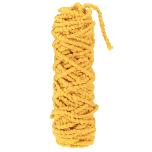 Floristik24 Cordoncino in feltro soffice Mirabell giallo tuorlo 25m