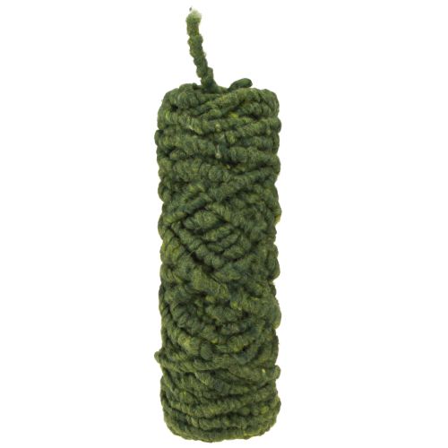 Floristik24 Cordoncino in feltro soffice Mirabell verde scuro 25m