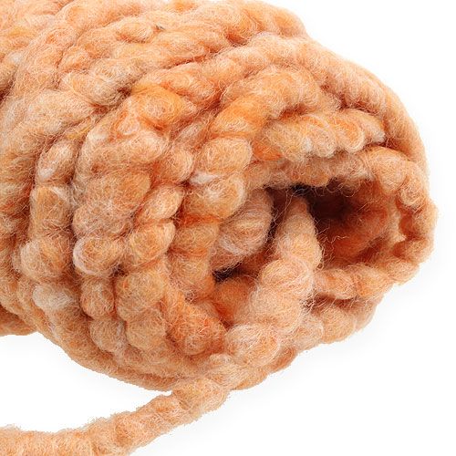 Prodotto Feltro cordone soffice Mirabell 25m arancione chiaro