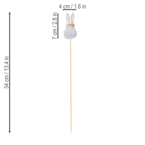 Prodotto Soffici statuine di coniglietti pasquali per allegre celebrazioni pasquali, decorazione per la stanza, 34 cm, 12 pezzi