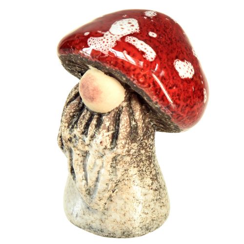 Prodotto Figure del fungo gnomo delle fiabe – rosso con punti bianchi, 7,5 cm – decorazione magica per il giardino e la casa – 6 pezzi