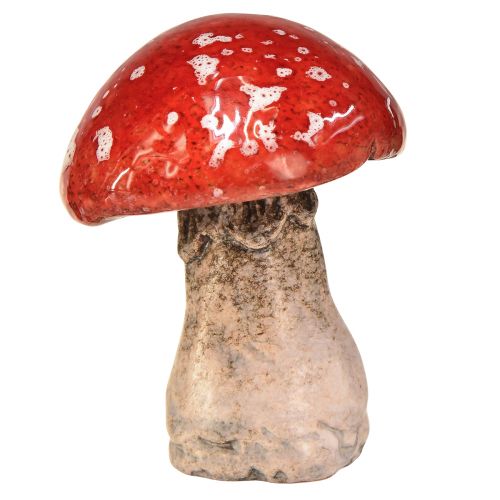 Prodotto Affascinanti decorazioni a forma di fungo velenoso in ceramica - Rosso con pois bianchi, 8,6 cm - Decorazione ideale per il giardino - Confezione da 3