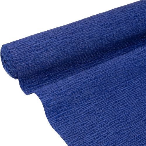 Floristik24 Carta crespa per fioristi blu scuro 50x250cm