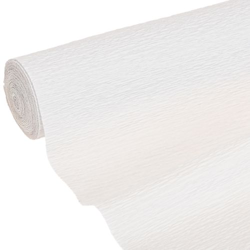 Carta crespa per fioristi, bianca, 50×250 cm, 5 pezzi
