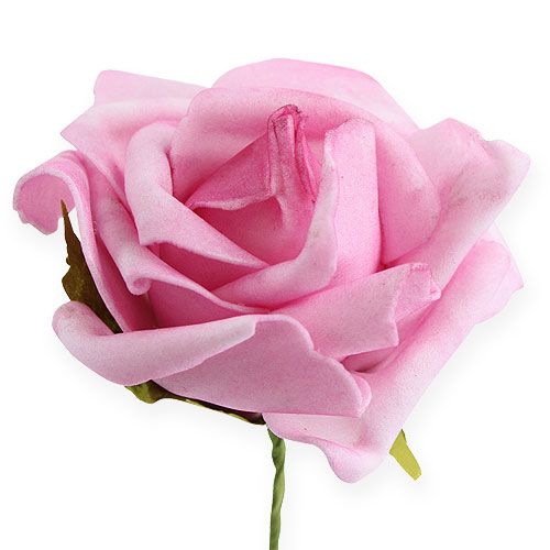 Prodotto Rosa schiuma Ø 8cm viola chiaro 18 pezzi
