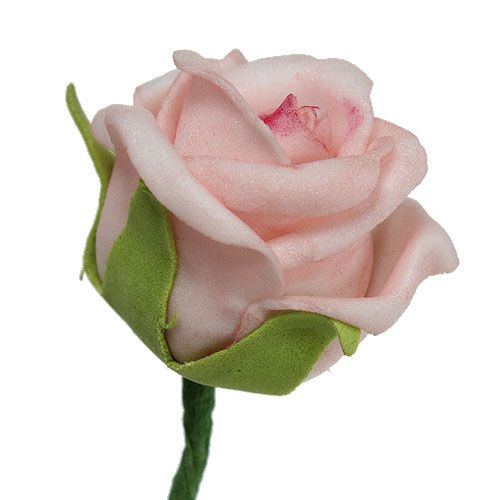 Floristik24 Foam Rose Ø3,5cm rosa salmone 30 pezzi