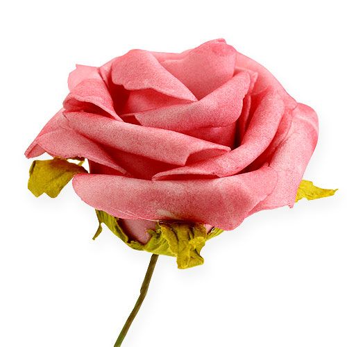 Prodotto Rosa in schiuma Ø 8cm rosa 18p