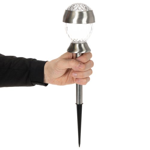 Luci solari da giardino, a forma di globo con picchetto, 36 cm, 4 pezzi | Floristik24.it