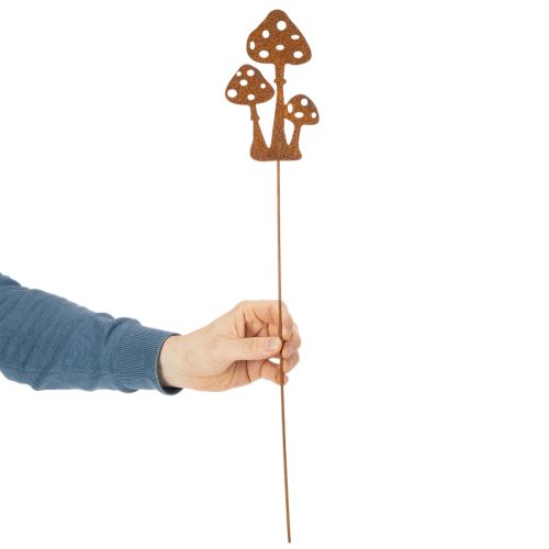 Paletto da giardino in acciaio anticato, paletto decorativo per amanita muscaria, 15 cm, 6 pezzi | Floristik24.it