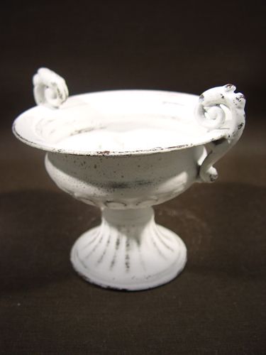 Floristik24 Coppa m. Manico Ø 16 cm H12,5 cm bianco