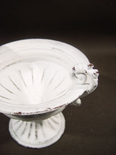 Floristik24 Coppa m. Manico Ø 16 cm H12,5 cm bianco