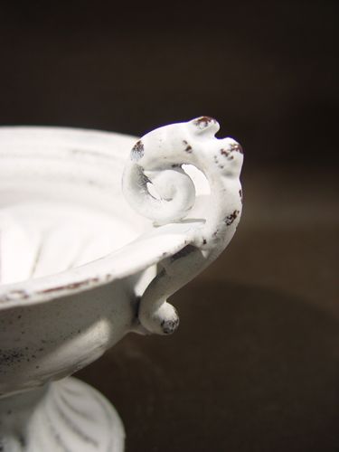 Floristik24 Coppa m. Manico Ø 16 cm H12,5 cm bianco