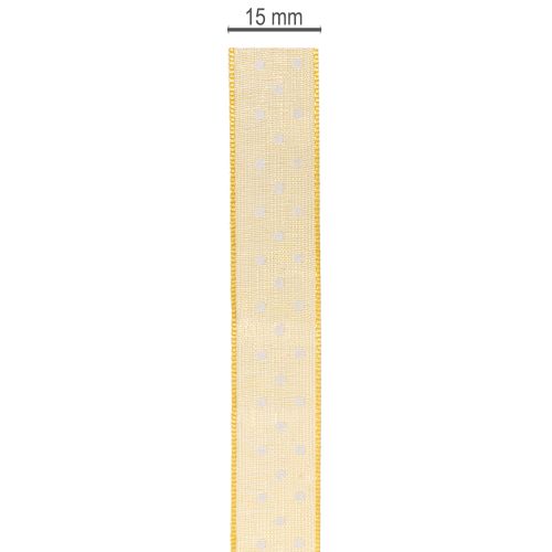 Prodotto Nastro regalo a pois, perfetto tocco finale per pacchetti regalo e scatole regalo, largo 1,5 cm, lungo 20 m