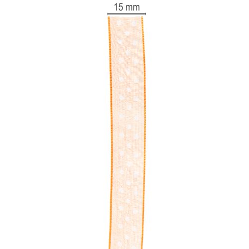 Prodotto Nastro regalo a pois per eleganti confezioni regalo, largo 1,5 cm, lungo 20 m