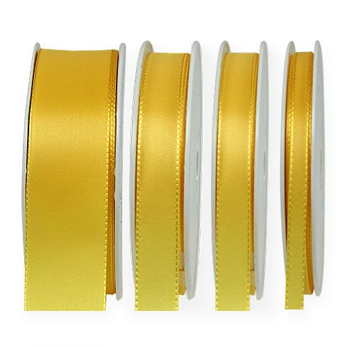 Floristik24 Nastro regalo e decorativo 50 m giallo