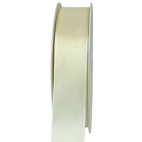 Floristik24 Nastro regalo e decorativo crema 25mm 50m