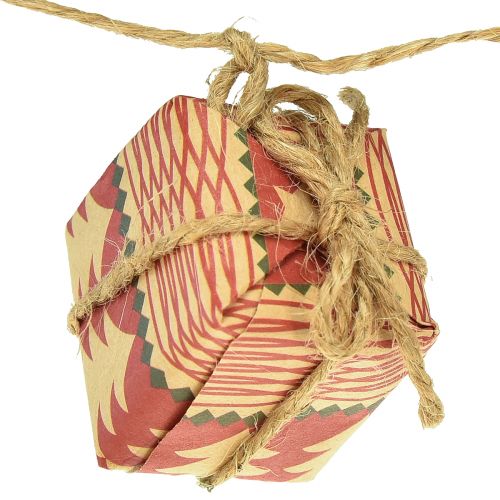 Prodotto Ghirlanda Regali di Natale e Stelle Rosso Verde Naturale 100 cm 2 pz