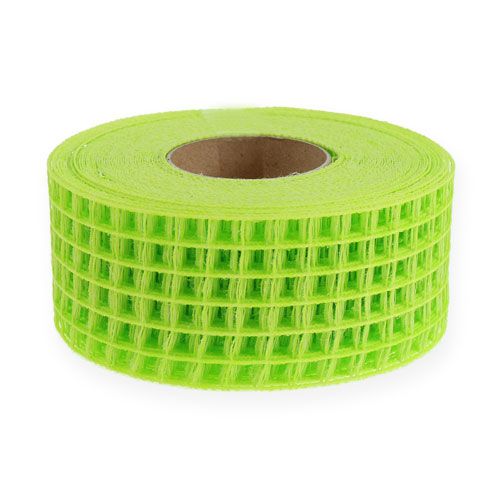 Floristik24 Nastro a griglia 4,5 cm x 10 m verde chiaro