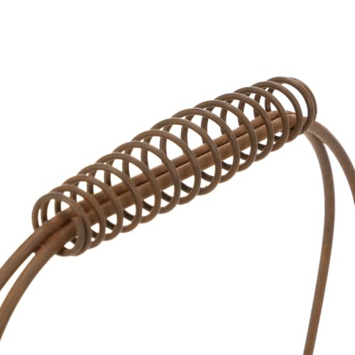 Cestino in filo metallico, effetto ruggine, 28x13,5x14 cm, 2 pezzi | Floristik24.it