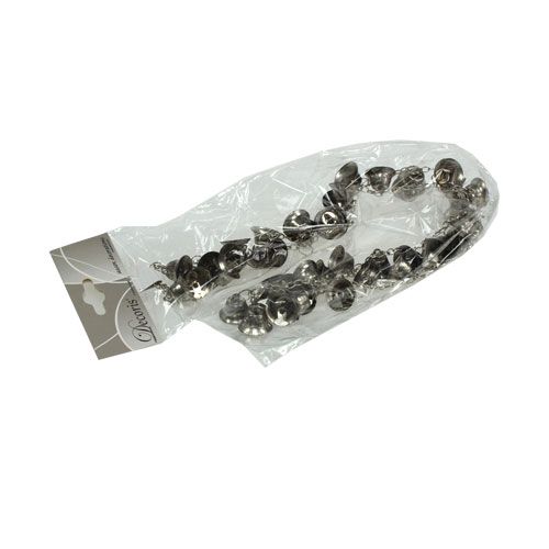 Floristik24 Catena campane argento 1m