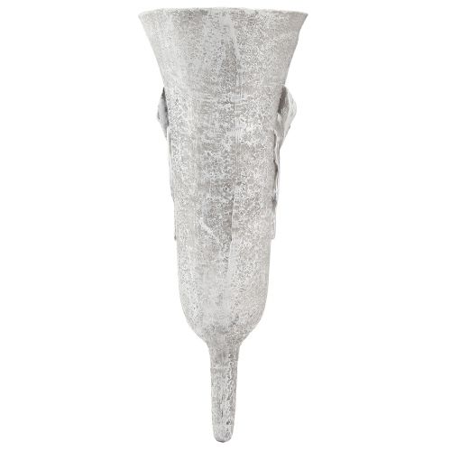 Prodotto Vaso da tomba grigio Vaso con punta Motivo Calla A32,5 cm