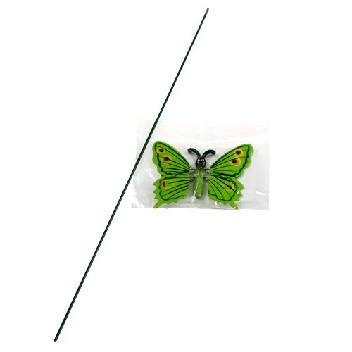 Floristik24 Farfalla sul bastone 17cm verde