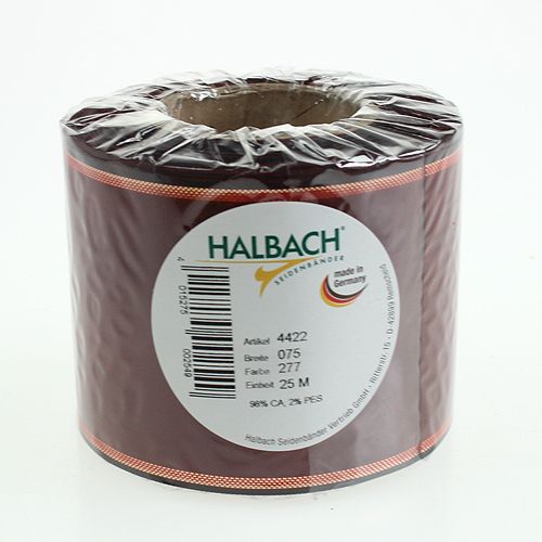 Prodotto Nastro ghirlanda Bordeaux 7,5 cm 25 m
