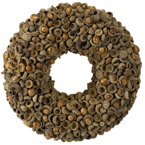 Prodotto Ghirlanda decorativa autunnale realizzata con ghiande naturali Ø30cm