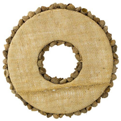 Prodotto Ghirlanda decorativa autunnale realizzata con ghiande naturali Ø30cm