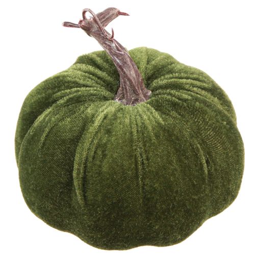 Floristik24 Decorazione autunnale zucca verde chiaro verde verde scuro Ø13 cm 3 pz