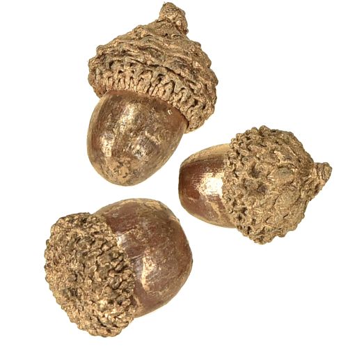 Prodotto Frutti autunnali dorati, decorazioni autunnali festive, ghiande decorative naturali, decorazione dell&#39;Avvento Ø1,5 – 2,5 cm L1,5 – 3 cm 300 g