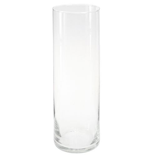 Floristik24 Vaso alto in vetro vaso da fiori conico in vetro 30 cm Ø 10,5 cm